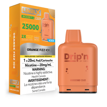 Level X Boost Dripn Orange Fizz Ice 25k 20mg